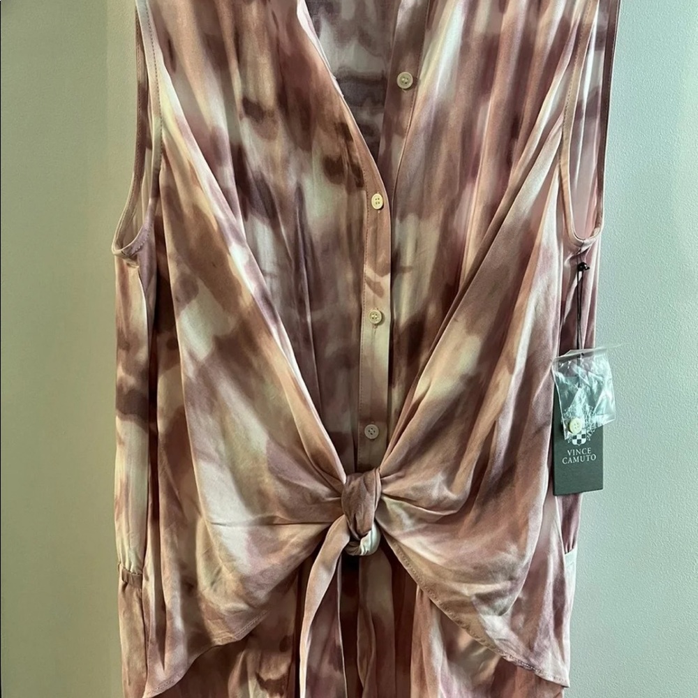 New Vince Camuto tie dye wrap jumpsuit Ladies Size XL - Picture 3 of 16